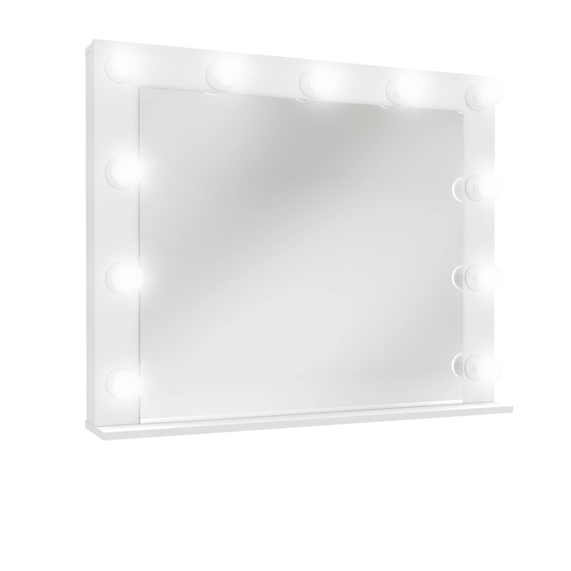 Boahaus Boahaus Sivas Lighted Vanity Mirror - White Makeup Mirror with Lights & HD Imaging for Natural Application
