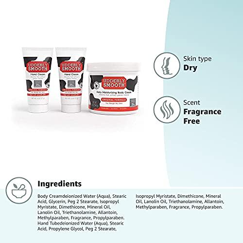 UDDERLY SMOOTH UDDERLY SMOOTH NonGreasy Hand and Body Moisturizer Cream Bundle 1 Kit, 3 Count