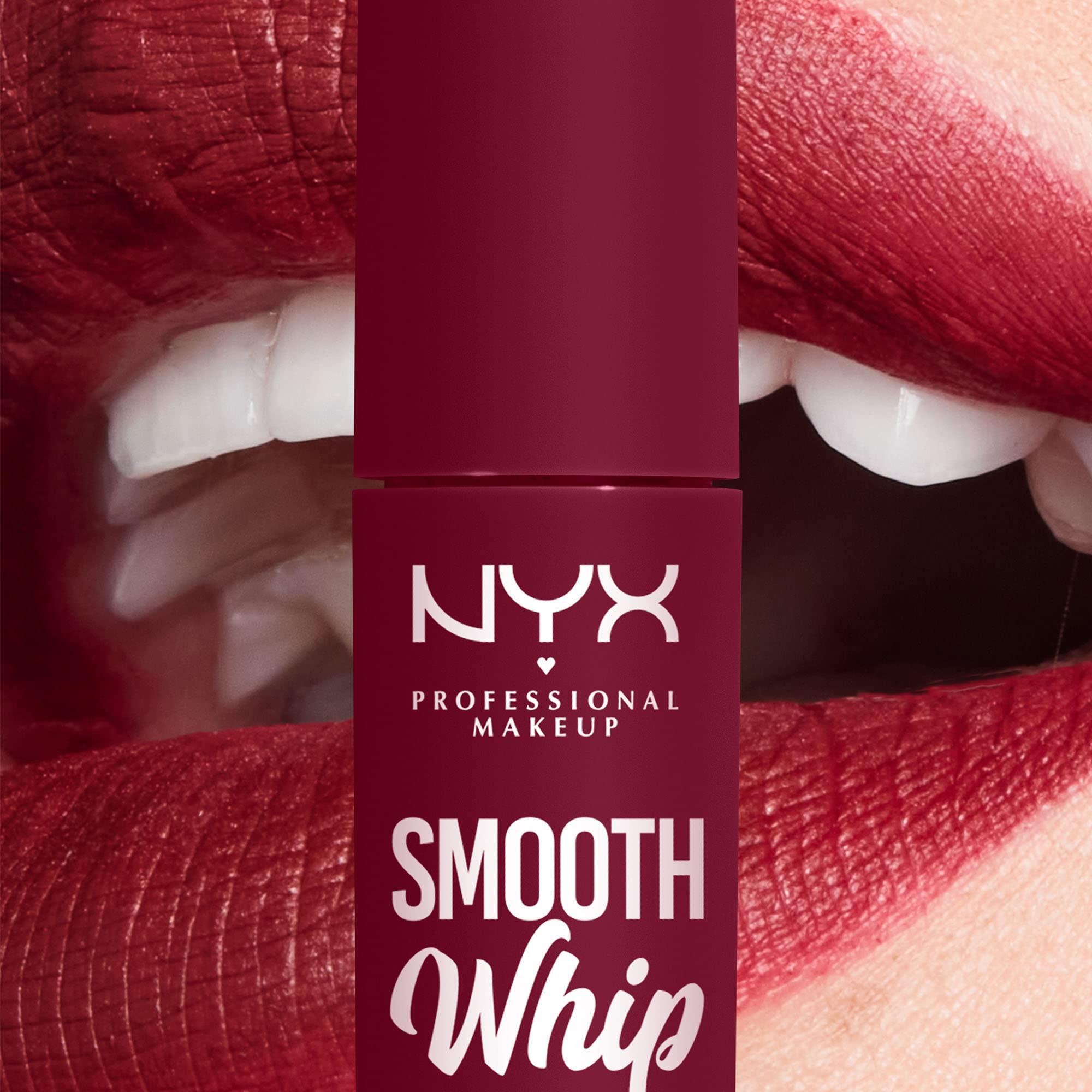 NYX PROFESSIONAL MAKEUP NYX PROFESSIONAL MAKEUP Smooth Whip Matte Lip Cream, Long Lasting, Moisturizing, Vegan Liquid Lipstick - Chocolate Mousse (Deep Red Brown)