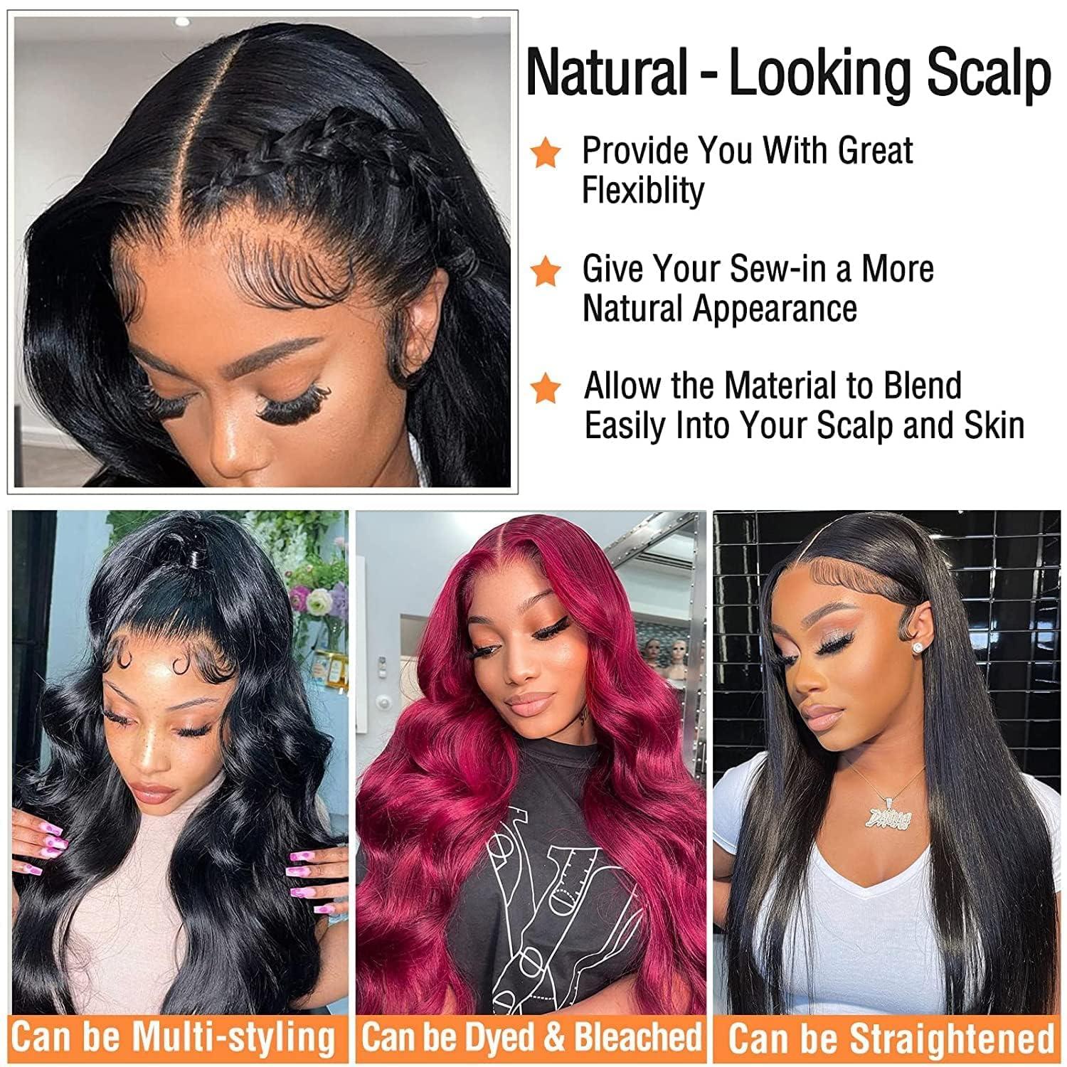 mmiQus mmiQus 13x4 Frontal Body Wave Lace Frontal 100% Human Hair Ear to Ear lace Frontal 13x4 Body wave hd Transparent Lace Closure 16 Inch