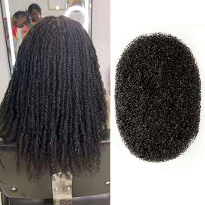 obeani obeani Afro Kinky Human Hair For Braiding Twist Afro Kinky Human Hair For Dreadlocks 1 Pack 30 Gram And Five Pack For a Head, Bulk Pack (1B#, 10)