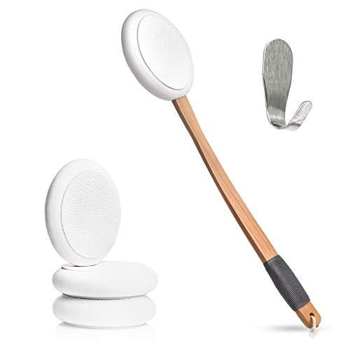 toem Toem Lotion Applicator for Back | Easy Reach | Self-Application of Cream Sunscreen Self Tanner | Includes 1 Applicator Handle, 4 Pads & 1 Hook (4 Pads)