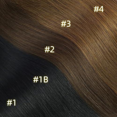 Bella Hair Bella Hair 4x4#1B/613 Lace Closure Piece Body Wave Free Part Dark Root Blonde Virgin Remy Human Hair Closure 18 inch