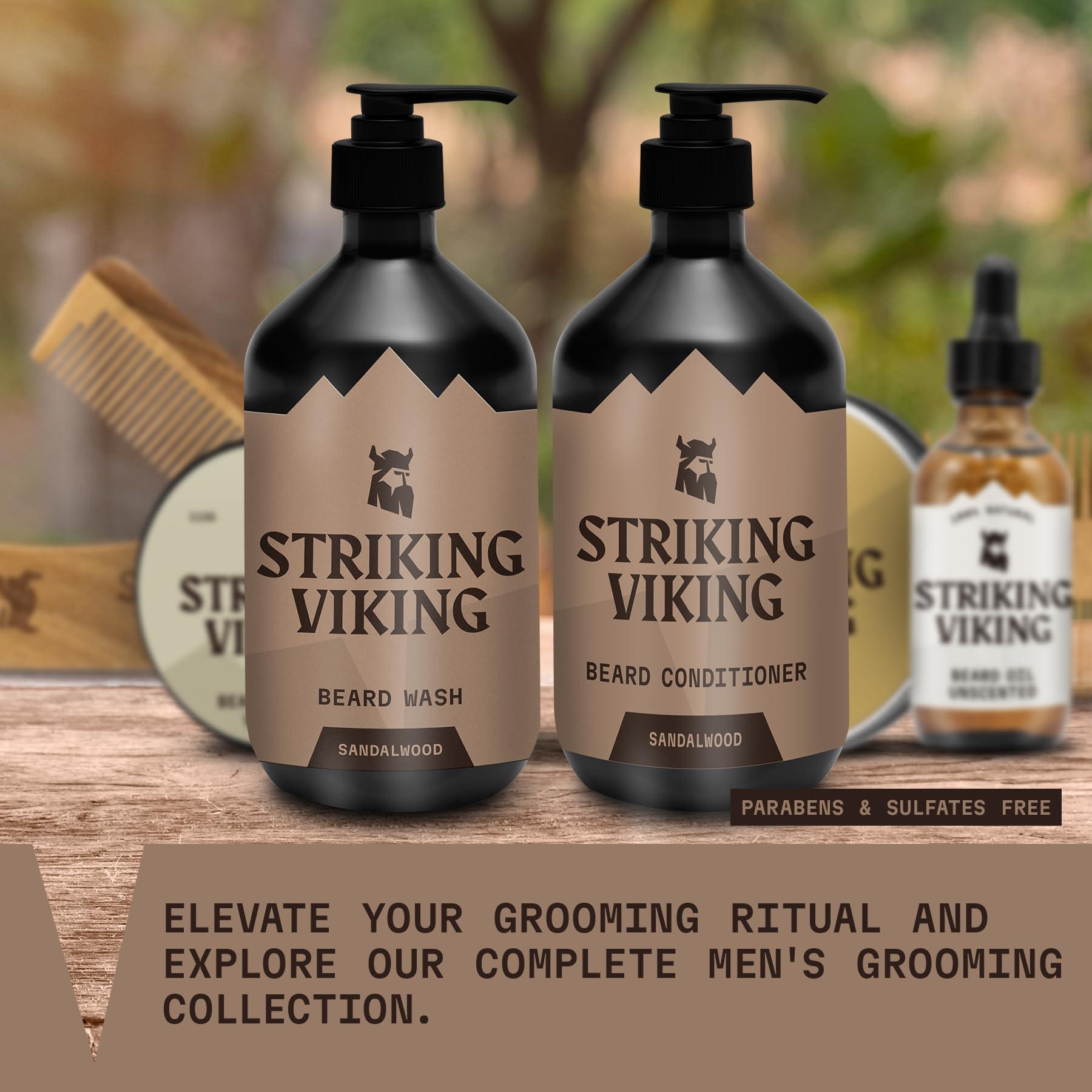 Striking Viking Striking Viking Beard Butter (4oz) Sandalwood & Beard Wash and Conditioner (10oz) Set Sandalwood