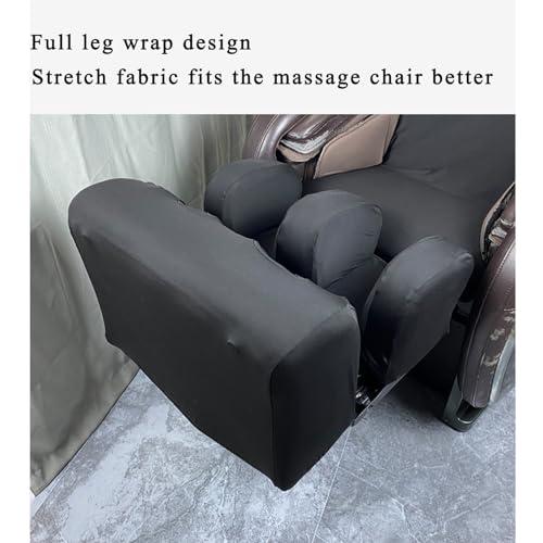 PHASFBJ PHASFBJ Zero Gravity Massage Chair Cover, Stretch Fabric Full Body Shiatsu Massage Chair Protective Cover Recliner Pet Protector Removable Shield Dust Covers,Gray,Whole Body