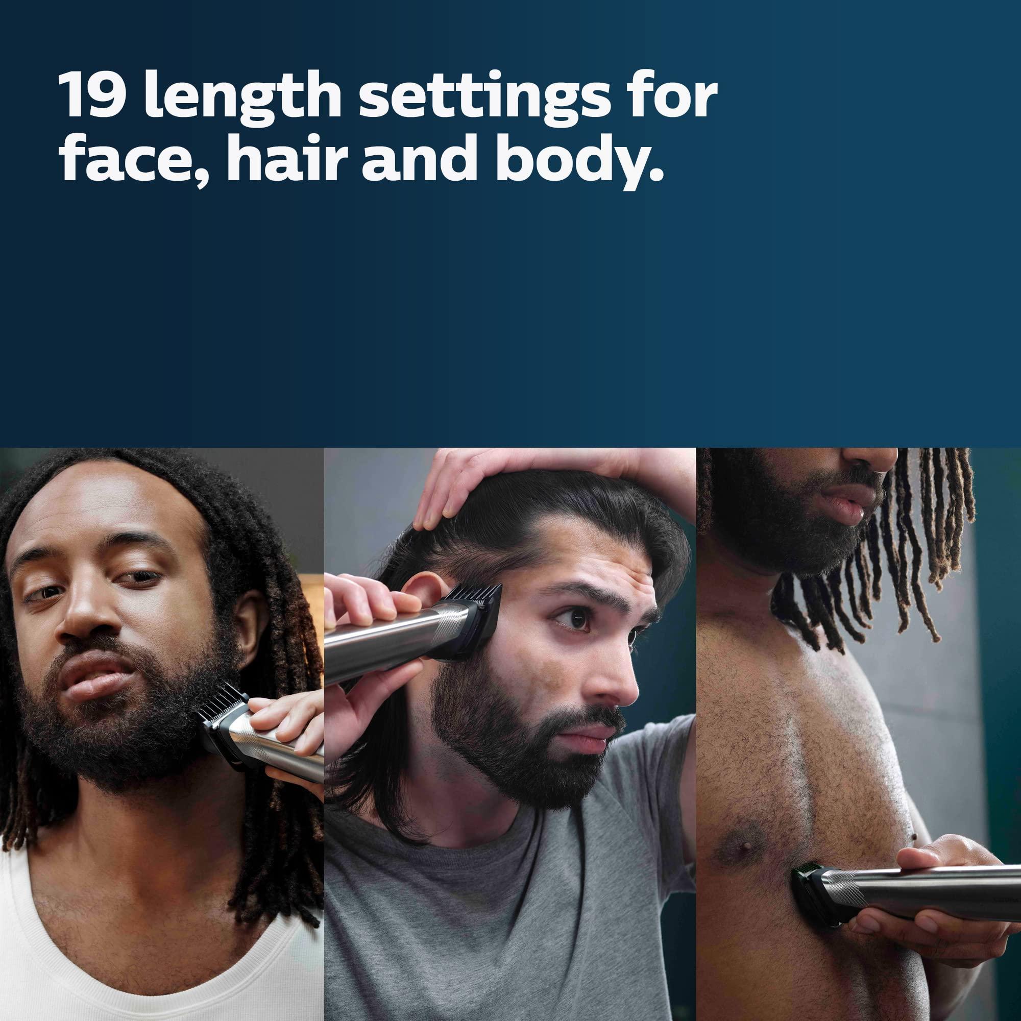 Philips Norelco Philips Norelco Multigroom Series 9000-21 Piece Men\'s Grooming Kit for Beard, Body, face, Nose, Ear Hair Trimmer w/Premium Storage case, MG9510/60