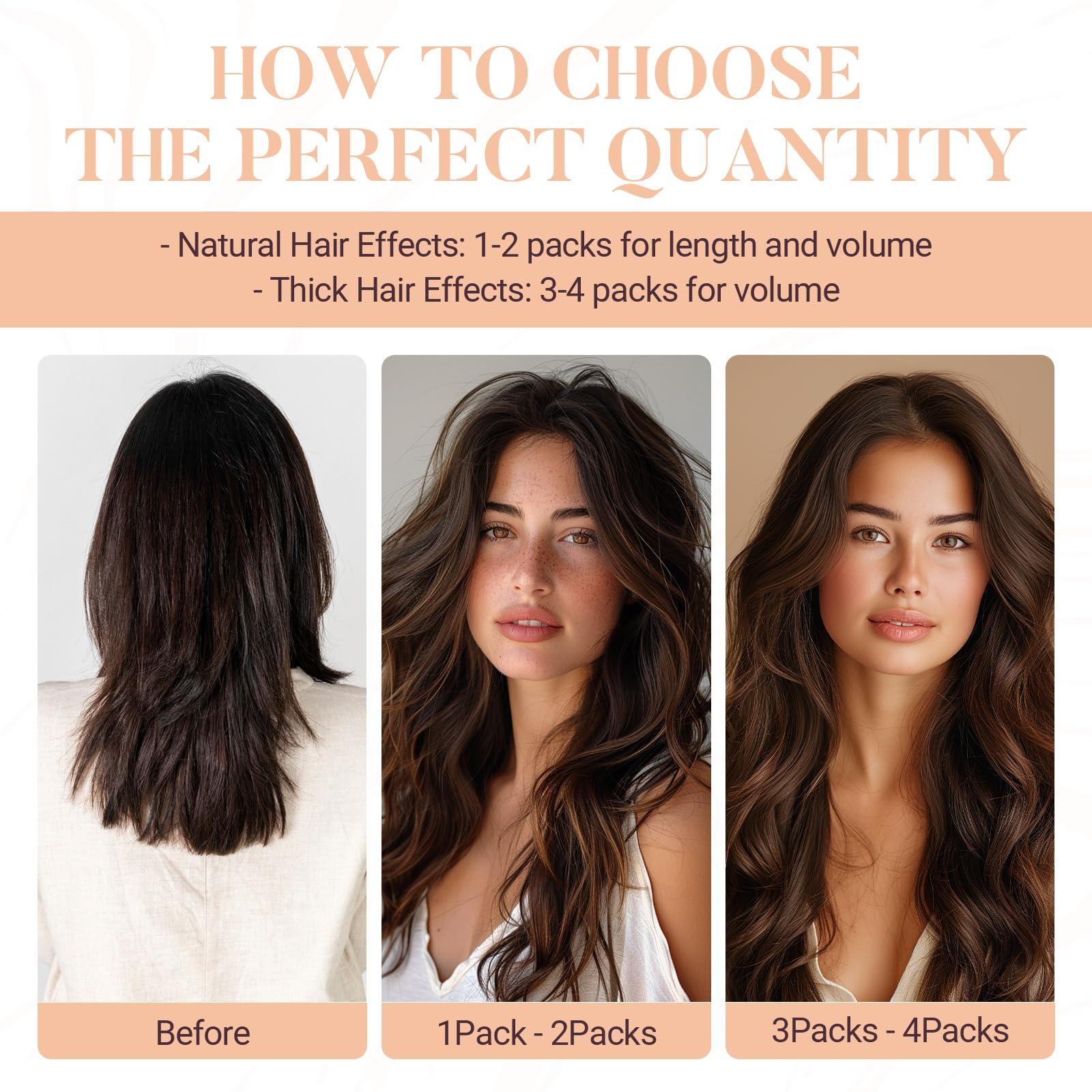 MAXITA MAXITA Microlink Hair Extensions Human Hair Natural Black Micro Bead Hair Extensions Virgin Human Hair, 50g/50 Strands/Pack, 20 In