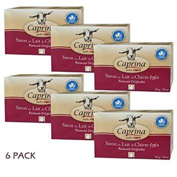 Caprina 6 x Caprina Fresh Goat's Milk Soap, Original Formula, 110g (3.9oz) (6) by CANUS