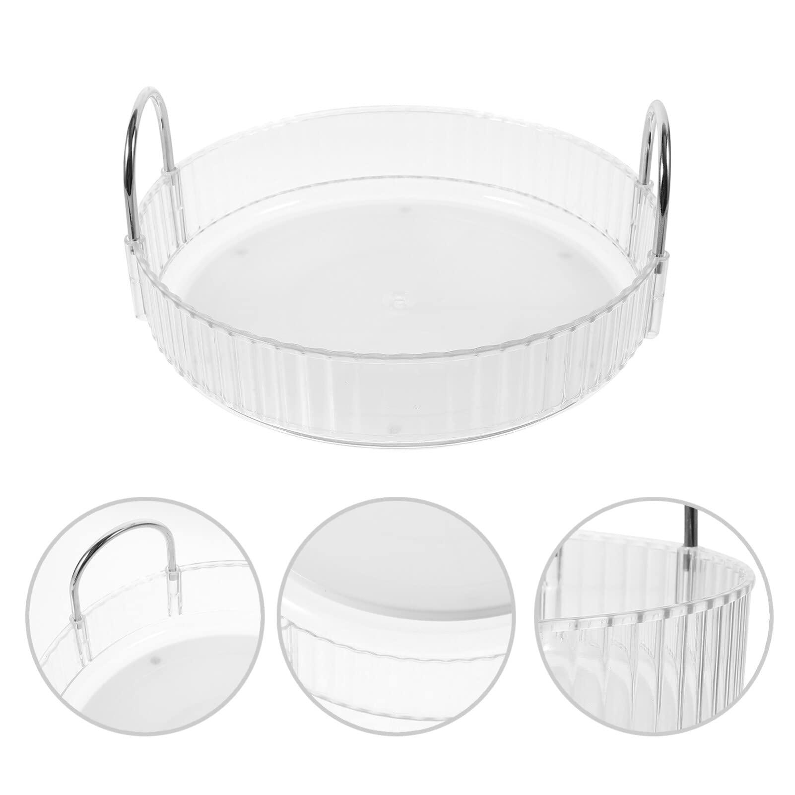 FOMIYES Box Storage Tray Cosmetic Rotating Tray Desktop Cosmetic Organizer Small Skincare Organizer Rotating Cosmetic Organizer Cosmetic Display Case Makeup Tray Organizer