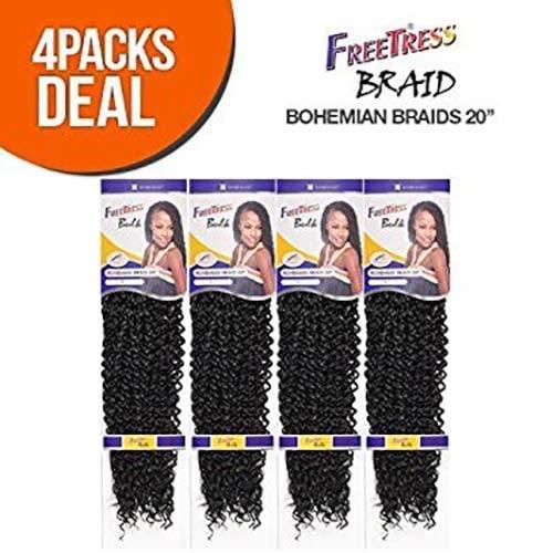 crochet FreeTress Synthetic Hair Crochet Braids Bohemian Braids 20" (4-Pack, 27)