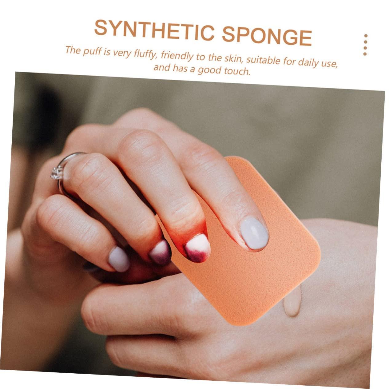 FRCOLOR FRCOLOR 10pcs Square Puff Cosmetic Powder Puff Multipurpose Cosmetic Puff Girl Cosmetic Puff Girl Makeup Puff Cosmetics Puff Tool Square Sponge Makeup Pad Makeup Kit Synthetic Sponge