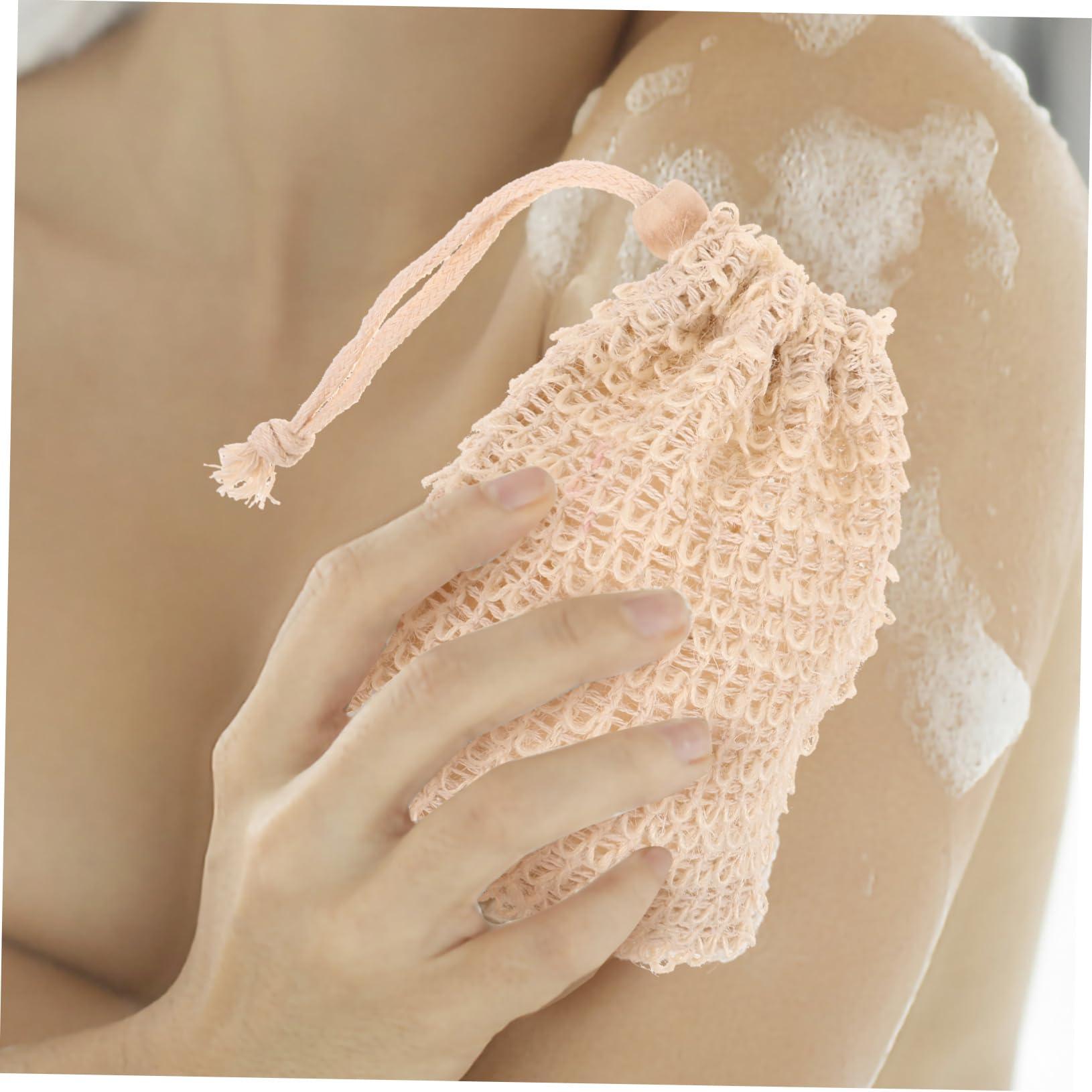 FOMIYES FOMIYES Soap Pouch 30 Pcs Net Soap Dish with Drain Bar Soap Wash Pouch Sponge Foaming Laundry Soap Case Bath Soap Net Bar Soap Holder Scrubber Pouch Soap Sleeves for Soap Bars Ramie