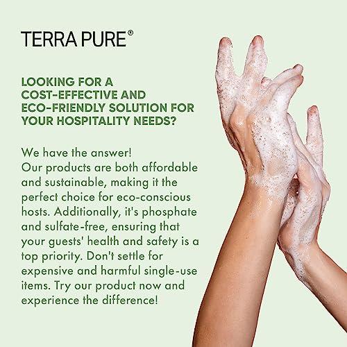 Terra Pure Terra Pure Hotel Hand & Body Wash Soap | Four Gallons | Designed to Refill Soap Dispensers (Set of 4)