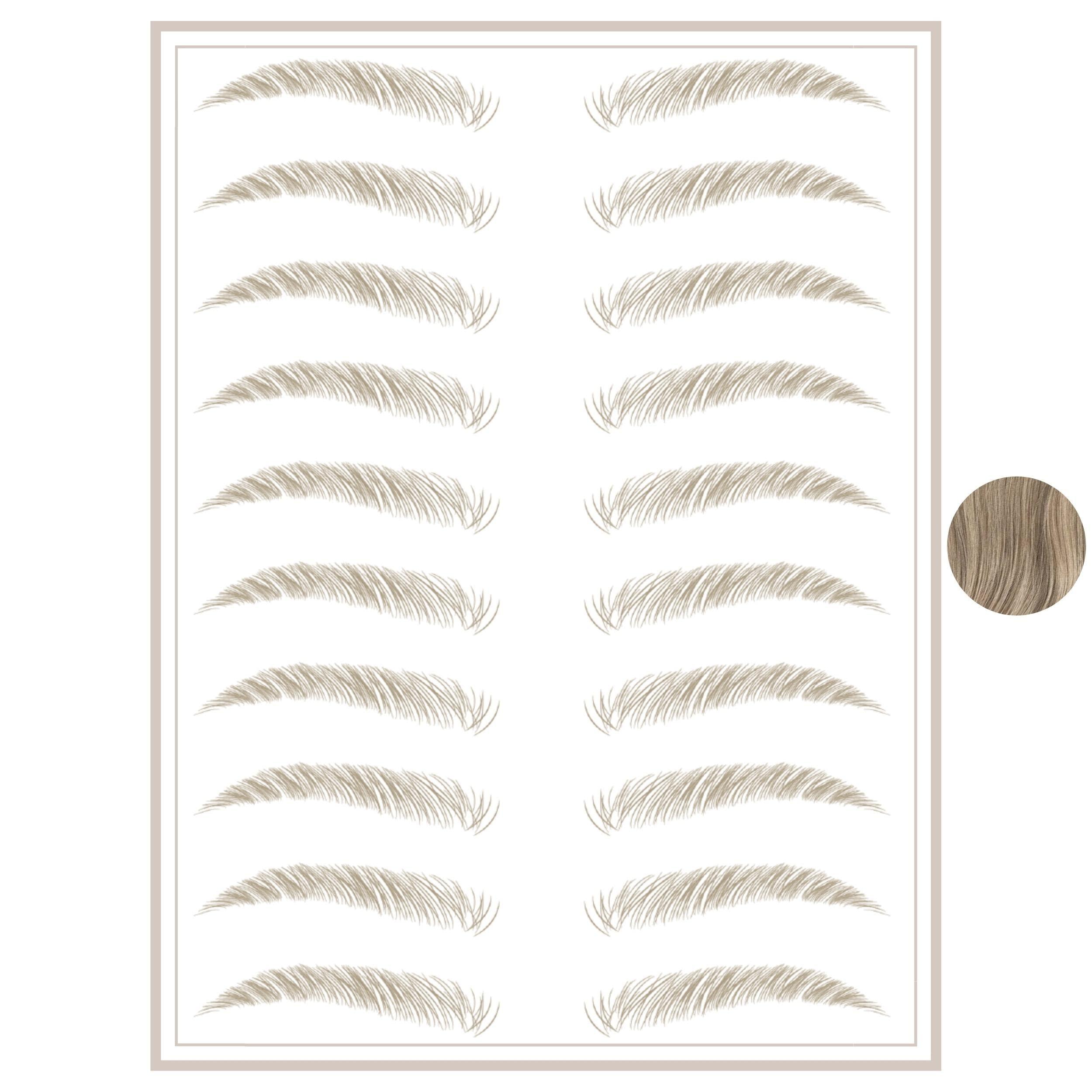 Brows by Bossy Brows by Bossy Studio & Co Temporary Eyebrow Tattoos Waterproof Eyebrow Stickers, False Tattoos Hair Like Peel Off Instant Transfer Brow upward taupe