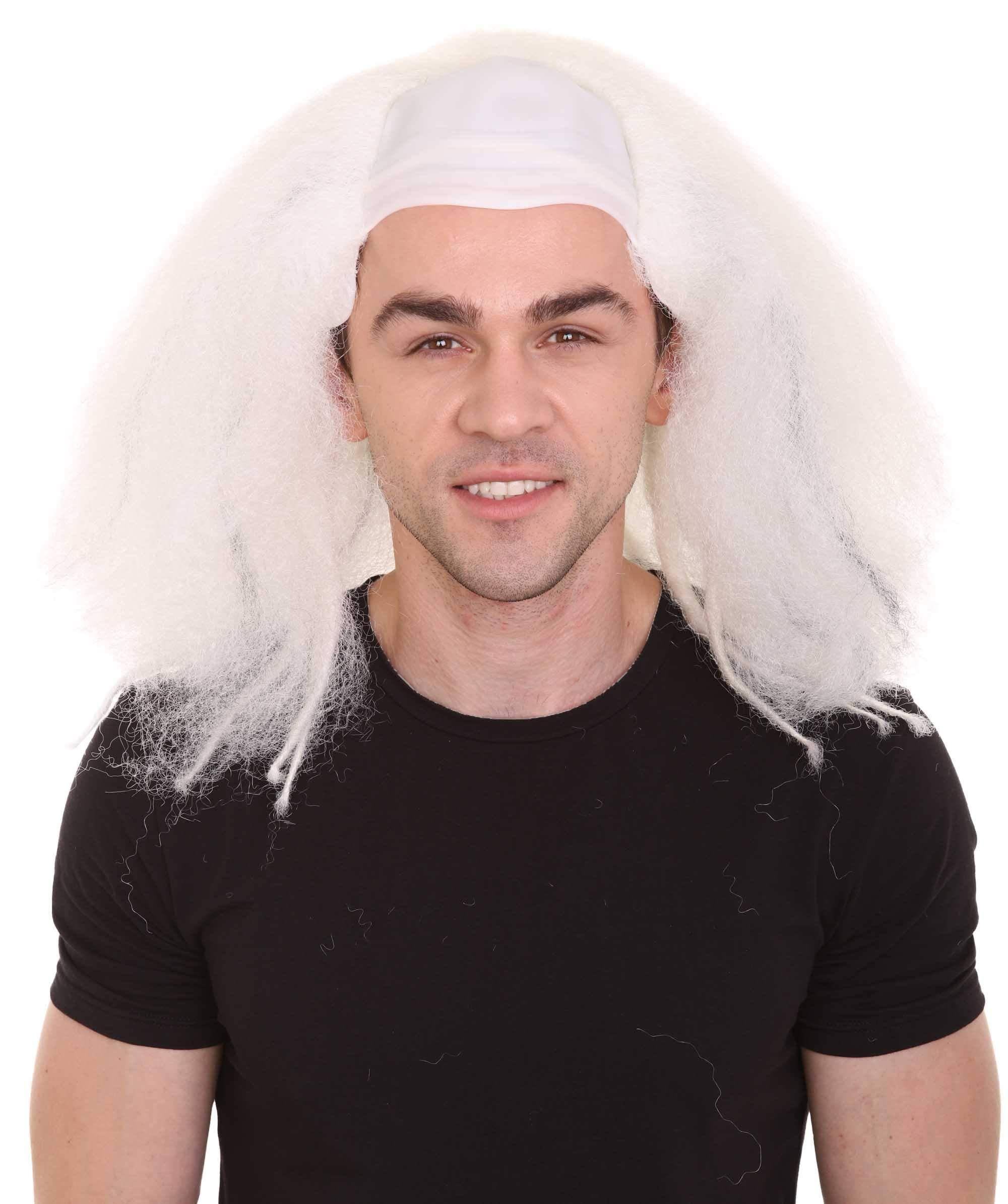 HPO Bald Clown Mens Wig White HW-636