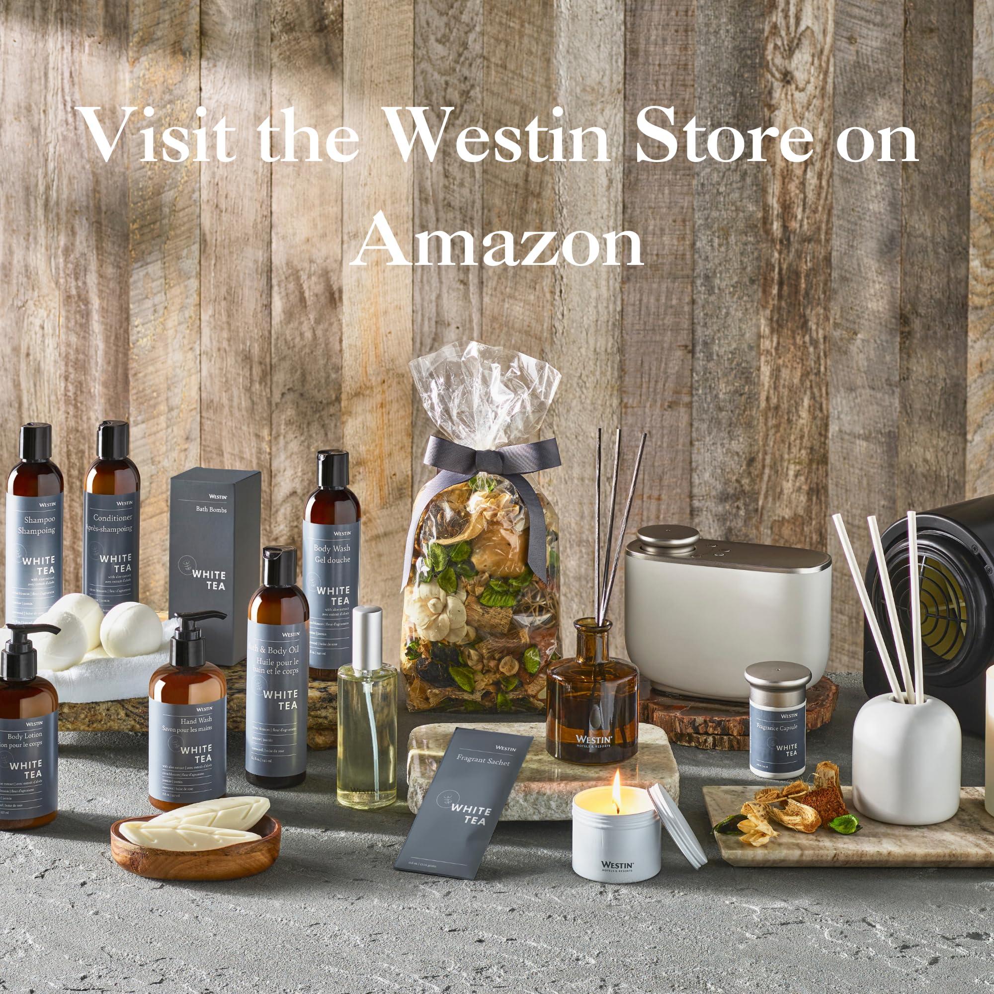 Westin Westin White Tea Aloe Bath Set: Shampoo, Conditioner, Body Wash, Lotion & 5 Soap Bars - Shower Set - White Tea Scent