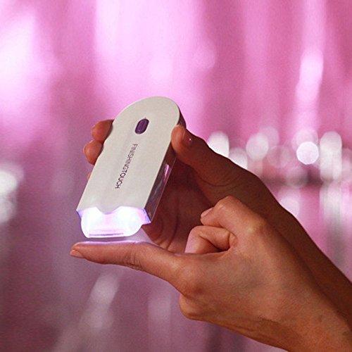 iRecord Pain Free Cordless Women Household Full Body Hair Removal Rechargeable Sense-light Razor Facial Arm Leg Armpits Epilator (Without adapter)