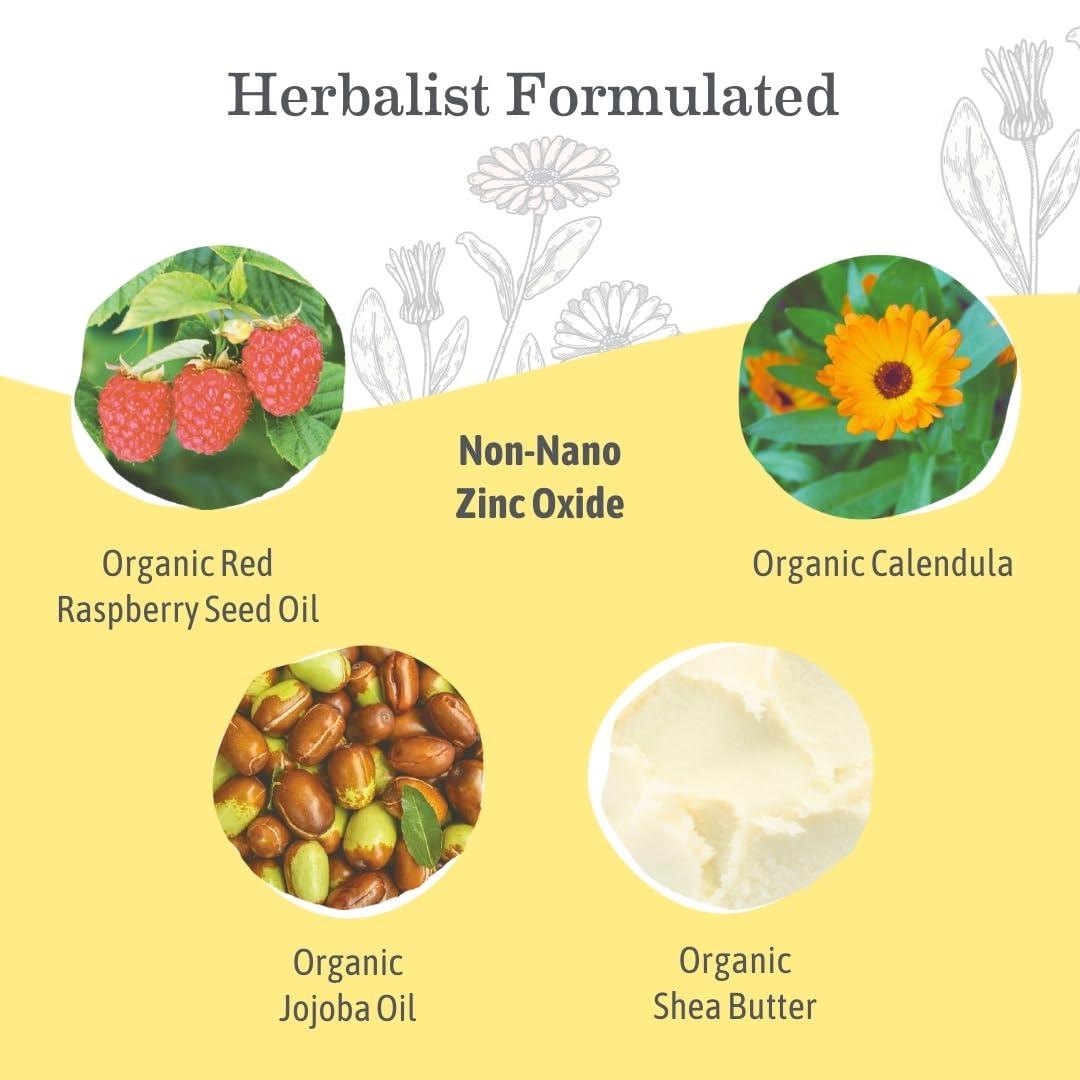 Earth Mama Earth Mama Tinted Mineral Sunscreen Lotion SPF 40, Contains Organic Argan and Red Raspberry Seed Oil, 3-Ounces, 2-Pack