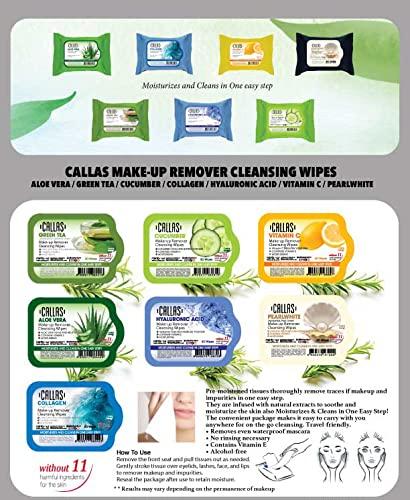 Callas Callas Cleansing & Make-up Remover Wipes 30 Wipes (Cucumber, 12pcs)