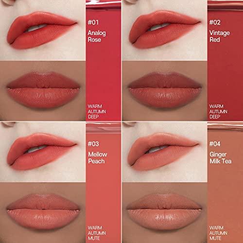Etude House ETUDE Fixing Tint 4g | Long Lasting, High Pigmented Liquid Lipstick, Lip Stain, Waterproof, Lightweight matte finish, Full Coverage (#07 Cranberry Plum)