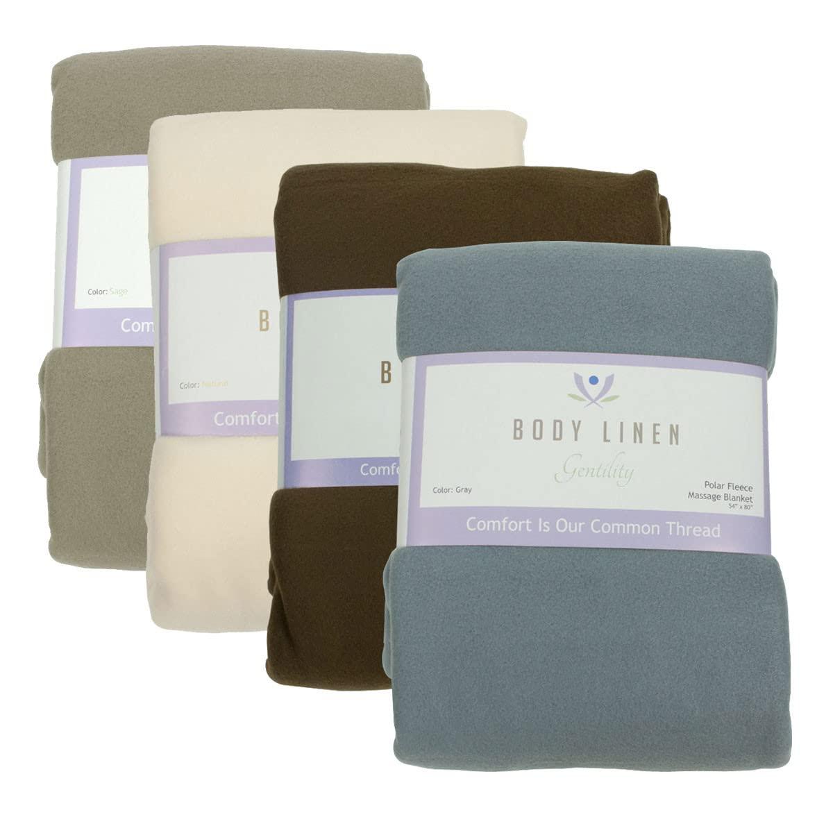 Body Linen Body Linen's Gentility Polar Fleece Massage Table Blanket, Warm, Cozy and Plush Spa Blankets. Create that Perfect Atmosphere. 54 x 80 inches, 100% Polyester - Natural