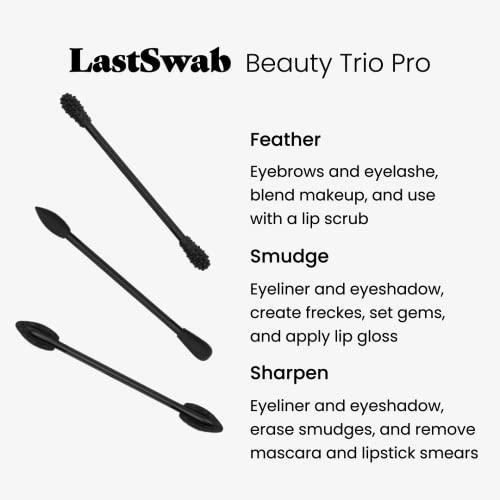 LastSwab LastSwab® Reusable Cotton Swabs for Gentle & Eco-Friendly Beauty Routines - The Sustainable Alternative to Single-Use Q Tips - Zero Waste & Easy to Clean - Comes with a Travel Case Holder with Mirror