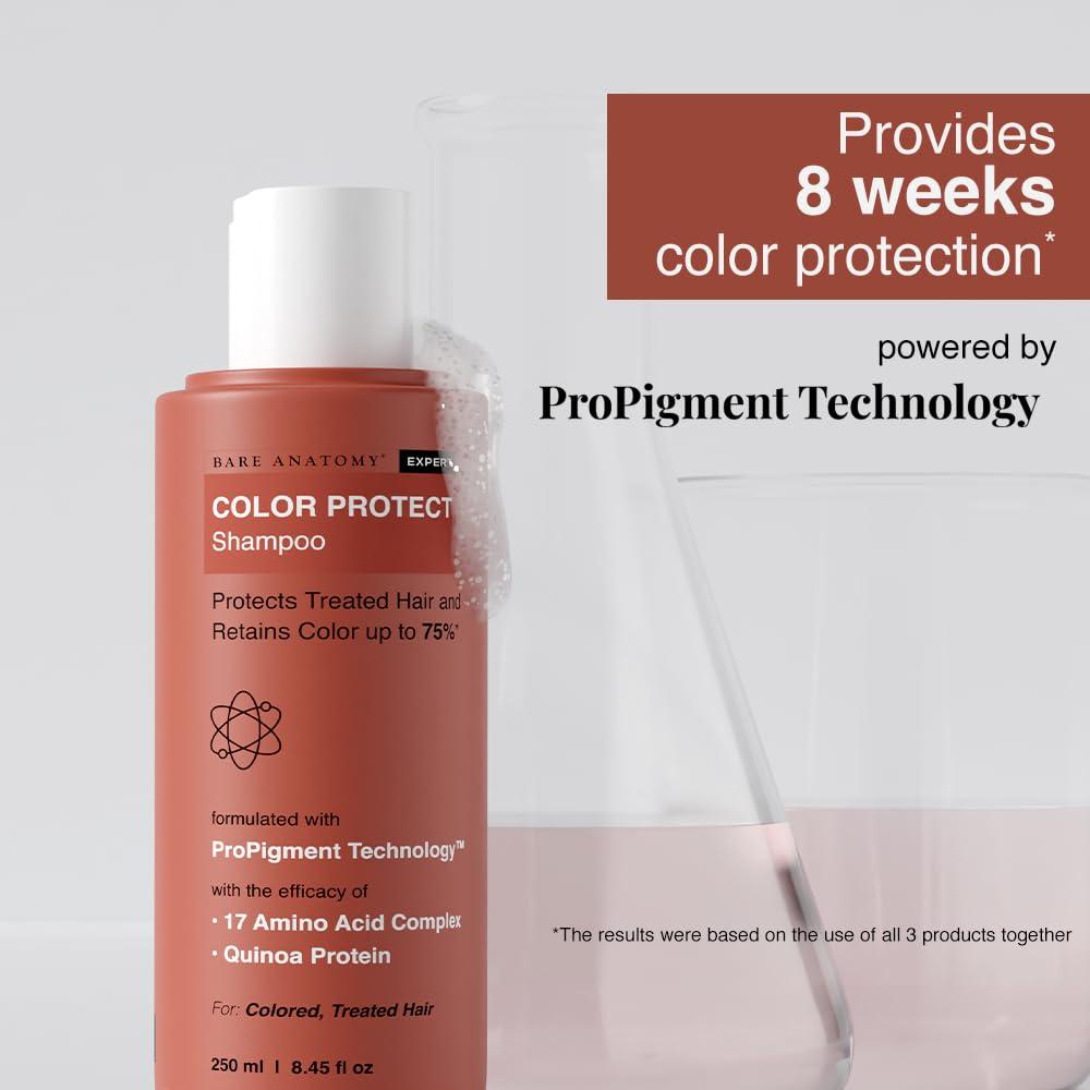 Bare Anatomy Bare Anatomy Hair Colour Protect Shampoo | Retains Colour Upto 8 Weeks | Repairs Damage With Amino Acid & Quinoa Protein | Sulphate & Paraben Free | For Dry & Frizzy Coloured Hair 8.8 Floz