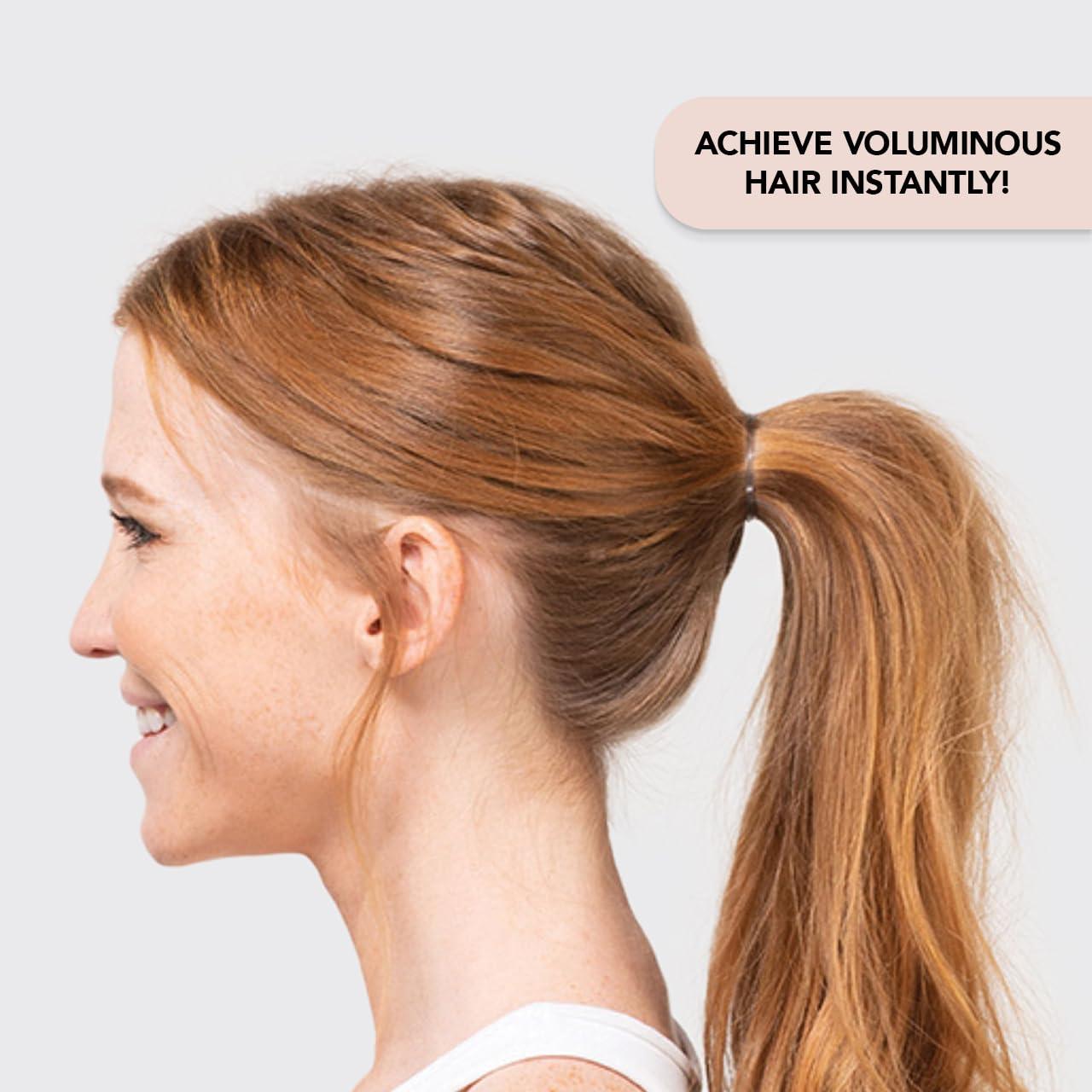 Kitsch Kitsch PONYFULL Hair Volumizer Tool - Adds Lift and Style To Your Ponytail | Hair Bun Maker for Women | Includes 3 No Snag Elastic Ties- Ideal for Daily Use or Any Occasion - (Blonde)