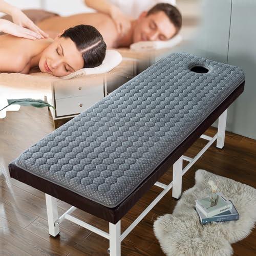 NinthAvenue Basics Lash Bed Topper,Memory Foam Mattress Topper for Massage Table Beauty Salon,Spa Bed Pad with Breathe Hole,Massage Accessories Protective Pad,Square/Round/Trapezoidal Head,6cm/2.4in,R 80x190cm