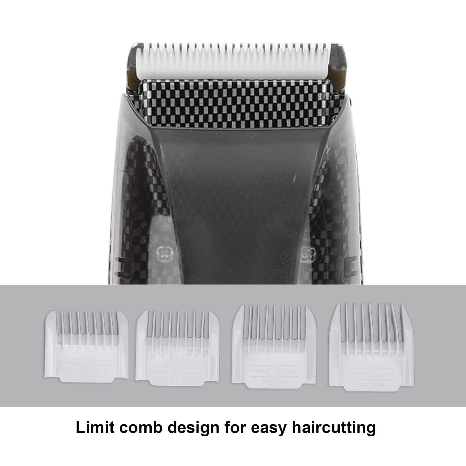 YUYTE YUYTE Hair Trimmer USB Vacuum Trimmer Kit with Powerful Automatic Hair Suction for Beards Facial Hair Stubble Hair Clipping Lithium Ion Powered Electric Shaver with 4 Guide Combs