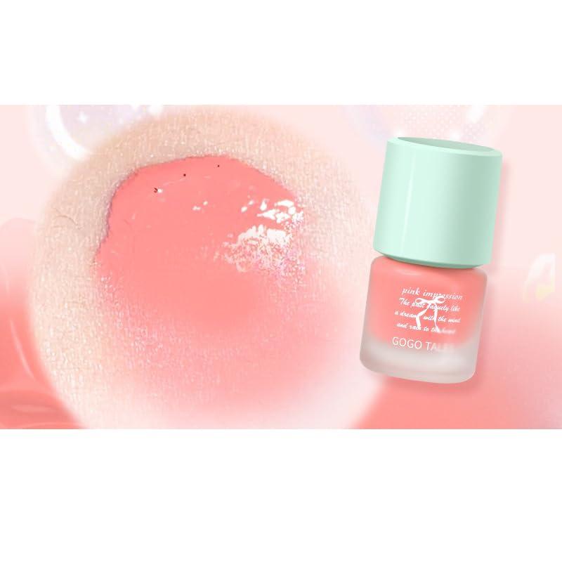 ChongTai 1 PC Sweet Liquid Blush, Matte Nude Pink Orange Makeup Blusher Cream, Cloud Velvet Smooth Liquid Blusher Cream, 15g (G01, 15g)