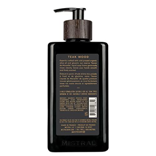 Mistral Mistral Men's Natural Hand Soap, Teak Wood