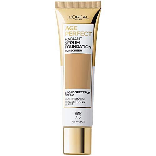 L'Oréal Paris L'Oréal Paris Age Perfect Radiant Serum Foundation with SPF 50, Sand, 1 Ounce