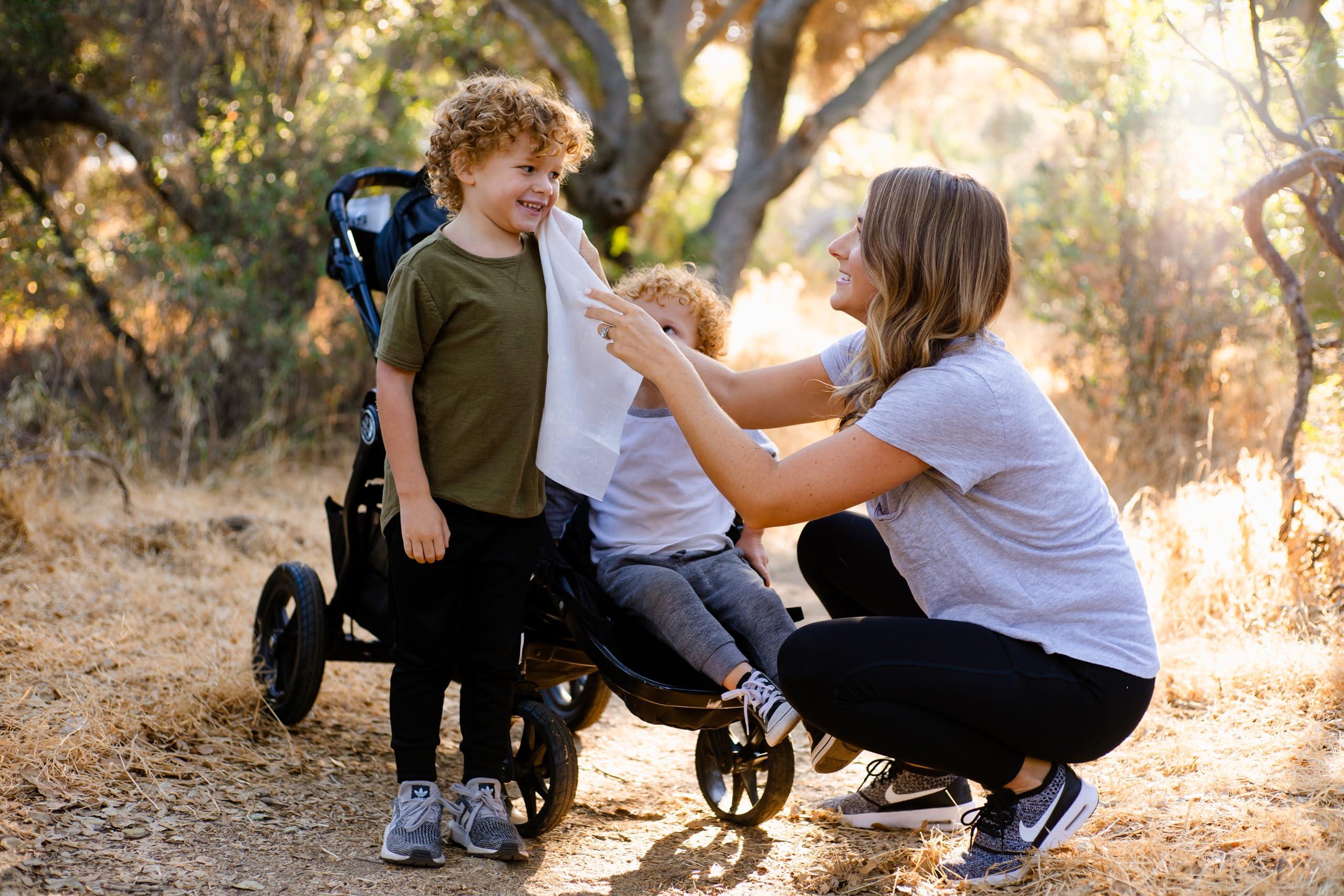 S SHOWER POUCH Shower Pouch XL (2' x 1') Bathing Body Wipes for Adults Aloe-Infused Heatable & Reusable Bath Wipes for Camping, Travel, Outdoor (10 Pack) Cucumber Scent