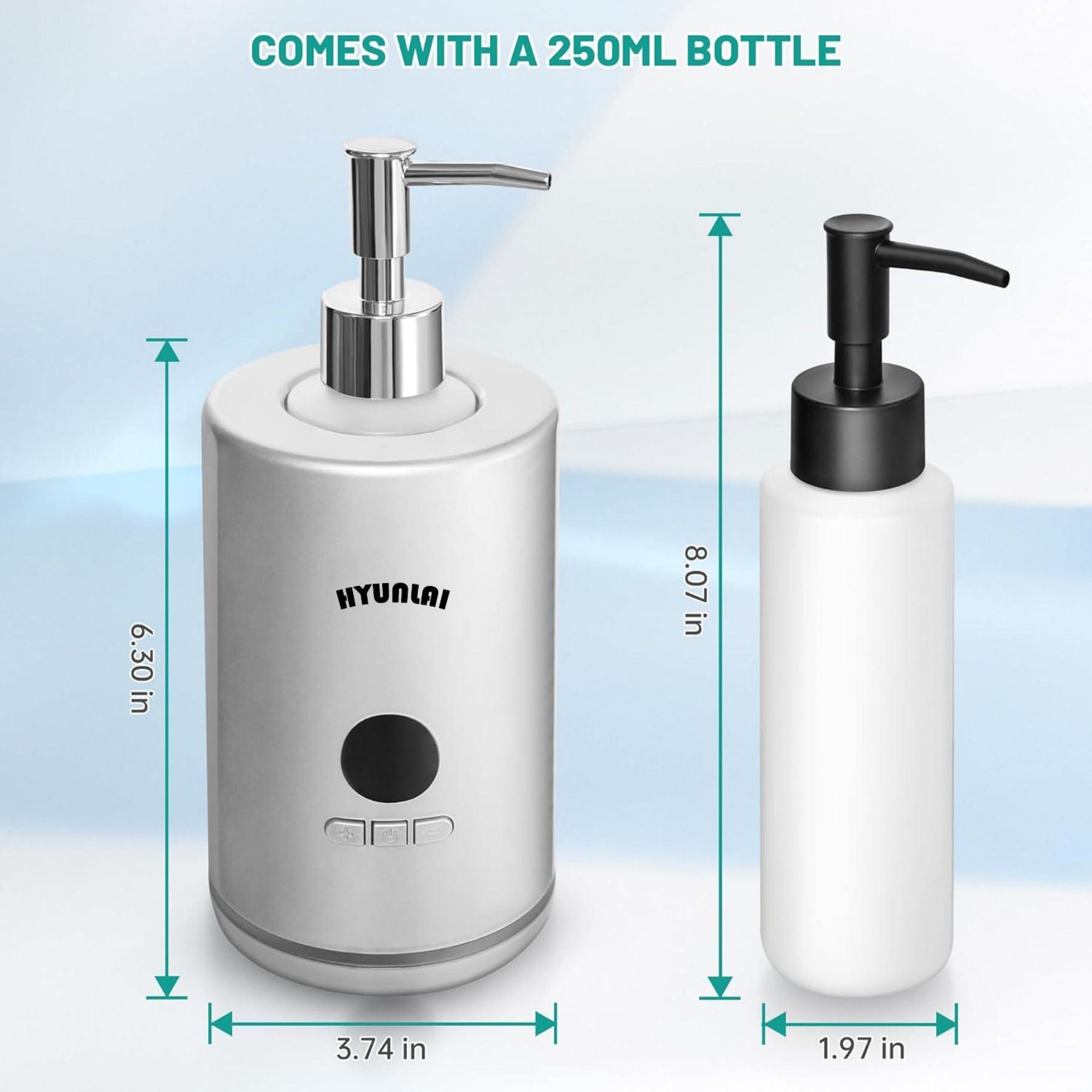 HYUNLAI HYUNLAI Upgrades Massage Oil Warmer with Two Oil Bottle, Professional Electric Lotion Warmer Dispenser Heater for SPA, Portable Lube Cream Gel Warmer for Salon Barber Shops (White)