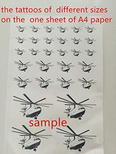 HUANYI Compass, ruler Masons Masonic Transfer tattoos tattooing temporary tattoos Cute Face tattoos one sheet of A4 paper