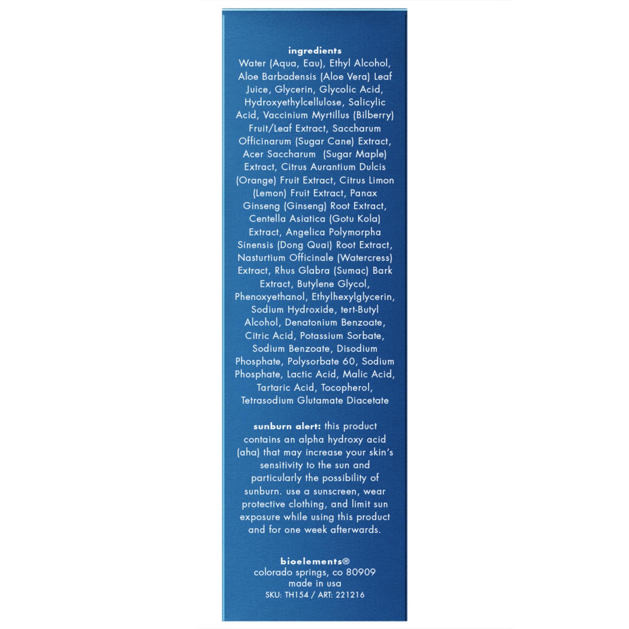 Bioelements Bioelements Quick Refiner - 1 fl oz - Leave-On Gel Exfoliator with Powerful AHAs - Targets Pores & Fine Lines - Vegan, Gluten Free - Never Tested on Animals