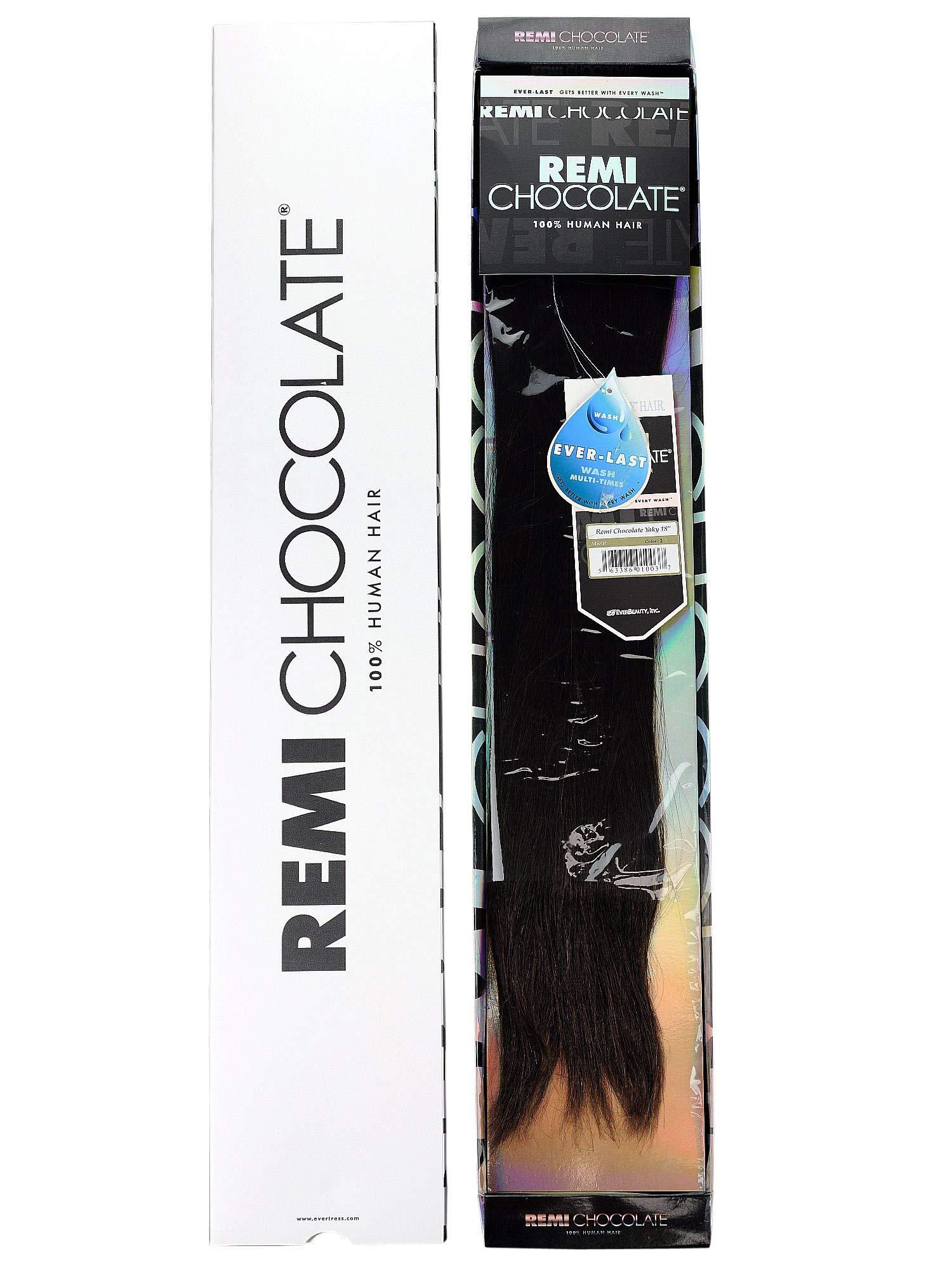 NYFASHION101 EverTress 100% Pure Remi Chocolate Human Hair Wig, 18-2