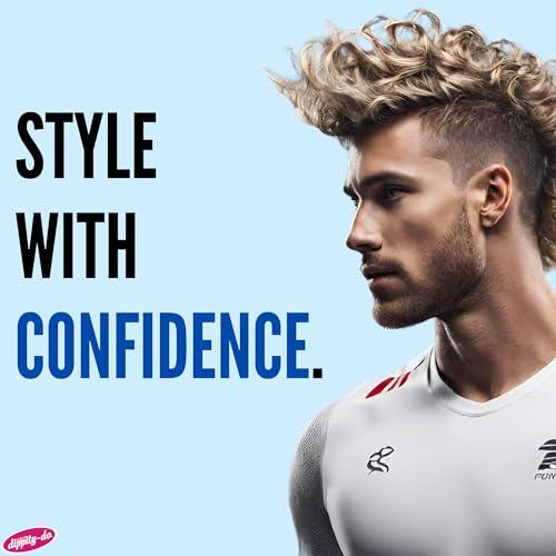 Dippity Do Dippity Do Power Gel - Men\'s Strong Hold Hair Gel - High Shine, Natural Feel and Non-Flaking - Formulated with Panthenol, Argan Oil, Olive Oil and Tea Tree Oil - 350 mL/11.8 fl oz