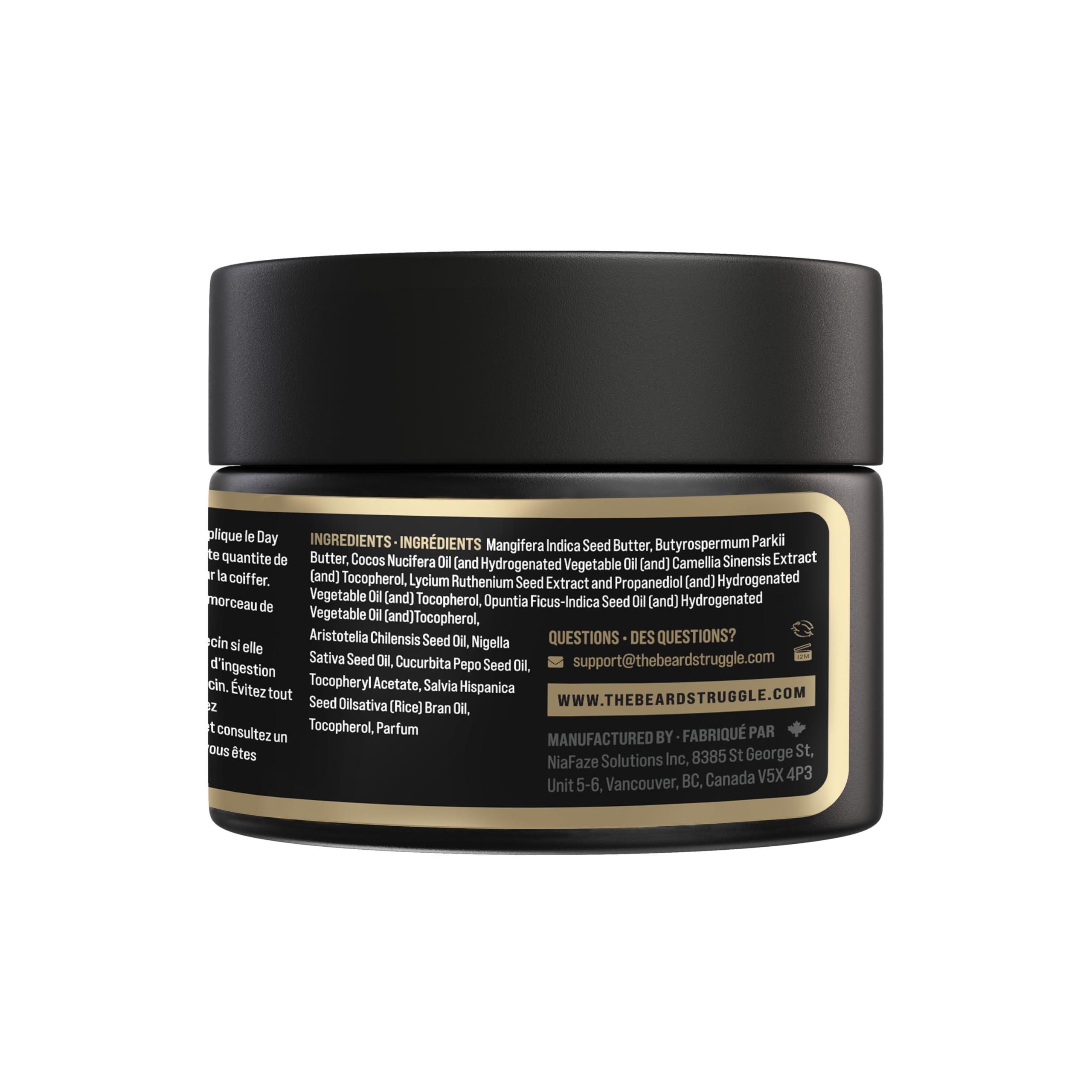 The Beard Struggle Gentlemen\'s Beard & Mustache Wax for Men by Beard Struggle - Viking Beard Wax Helps to Tame Style & Groom - Gold Collection - Hoenirs Poem - Moustache Wax, 50g / 1.76 US. oz.