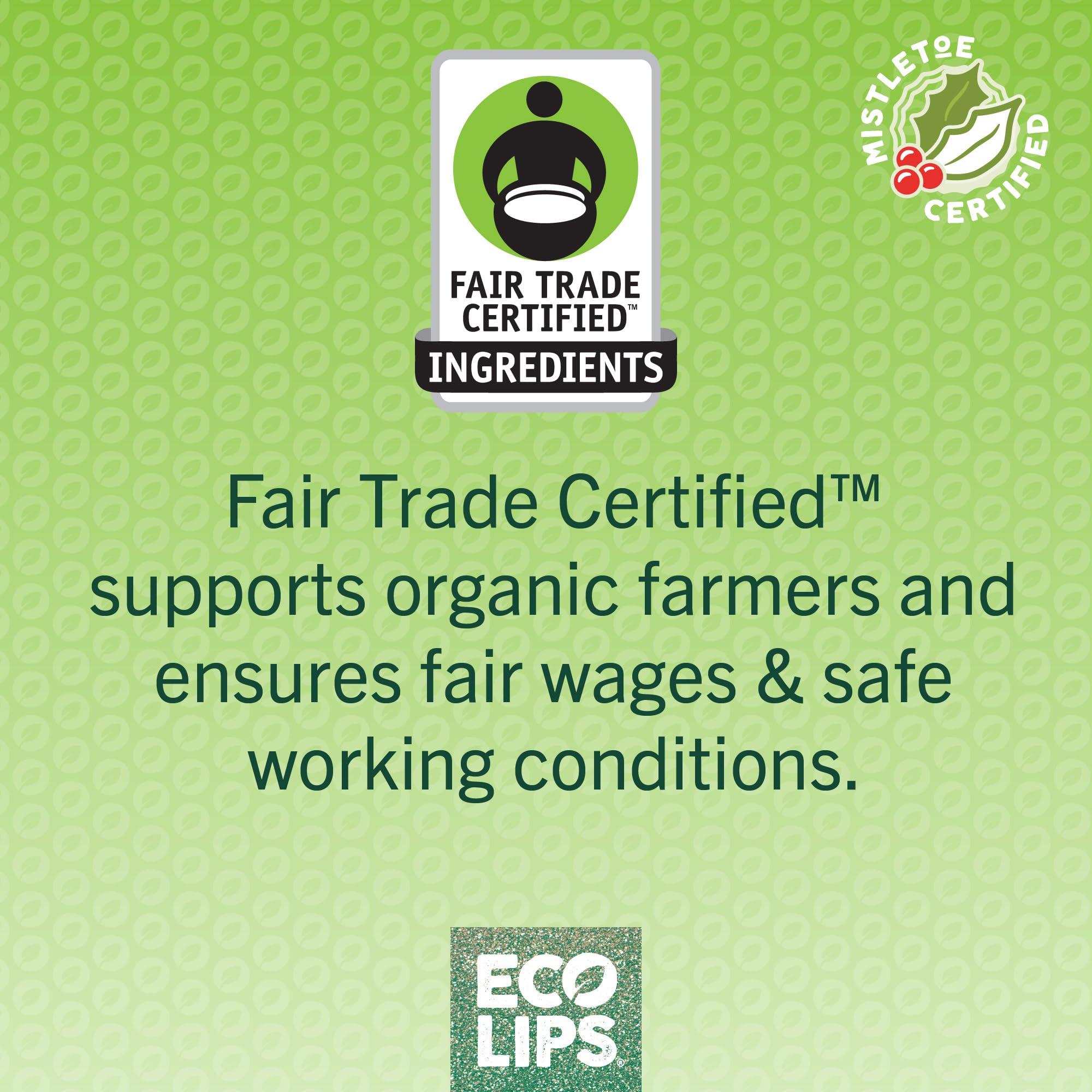 Eco Lips Eco Lips Novelty Plastic Candy Cane Gift Set for Holidays & Christmas Gifts, Stocking Stuffers | Mongo Kiss Organic Lip Balm 3-count Gift Set