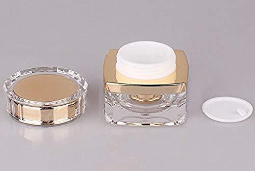 ericotry Ericotry 1PCS 1oz 30g Upscale Empty Refillable Acrylic Cosmetic Cream Lotion Sample Bottles Jars Pot Container With Screw Lid and PP Liner Plastic Storage Containers for Domestic Use