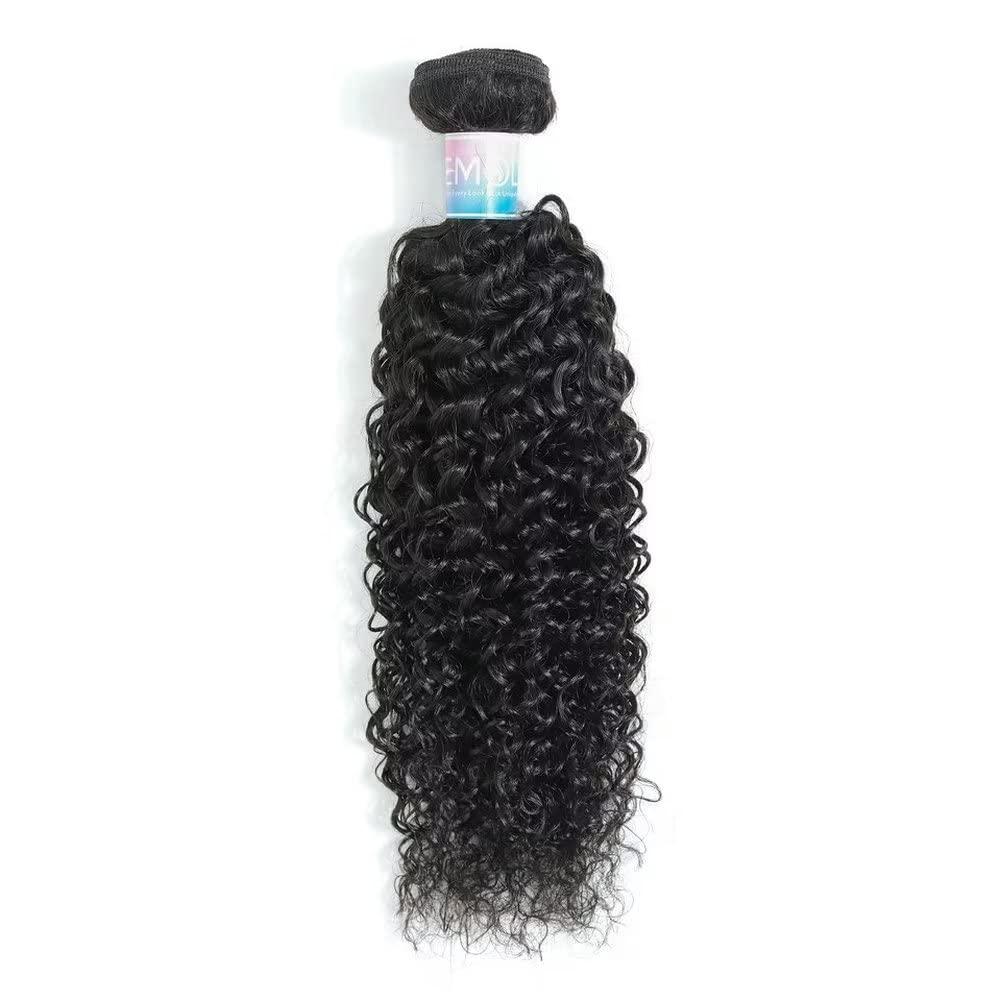 EMOL 4 Bundles 8 10 10 12 Inch Kinky Curly Human Hair Weave