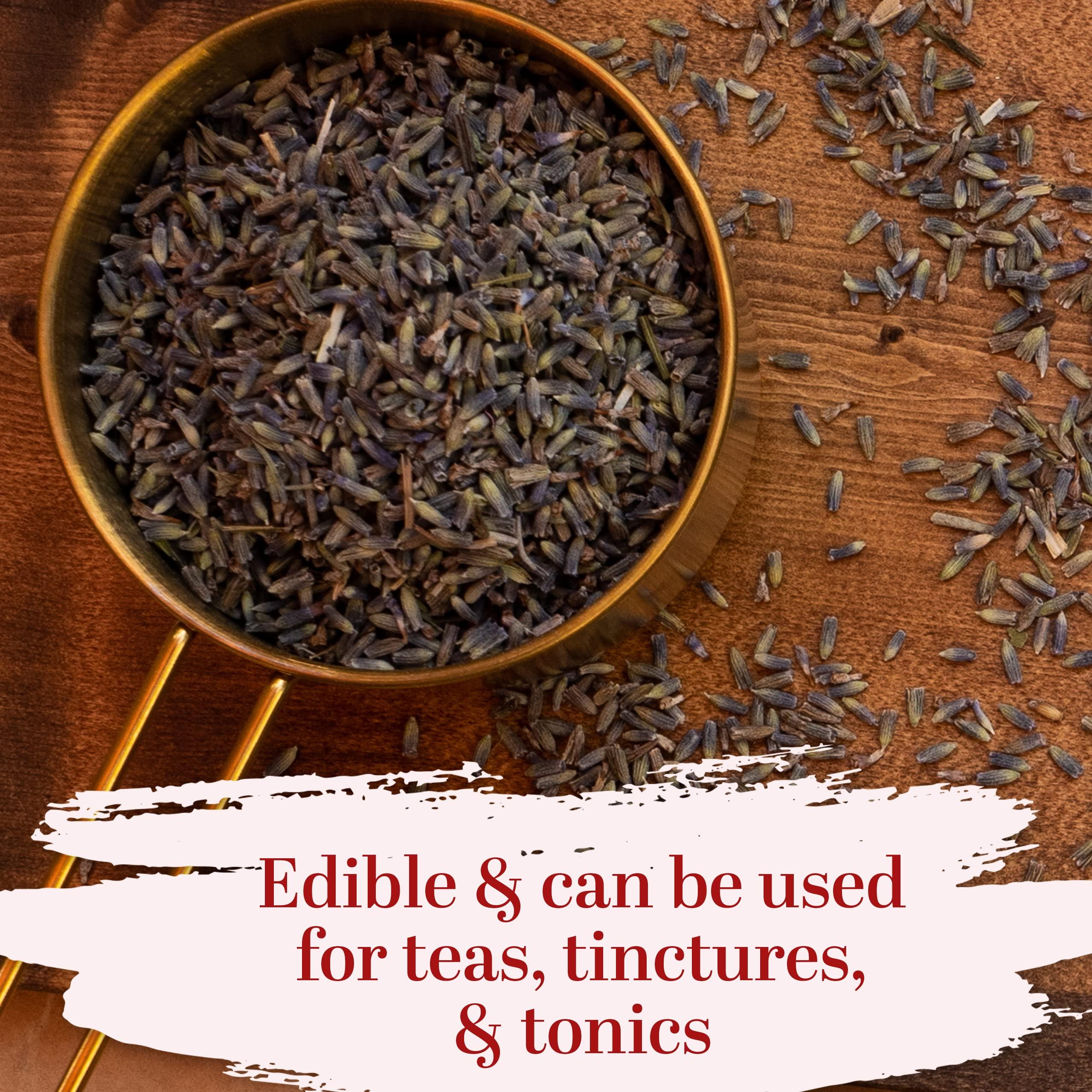 Better Shea Butter Lavender Buds Food Grade | Bulk Dried Lavender Flowers for Soap Making and Cooking - Edible Lavender for Tea and Drinks- Make Lavender Sachets, Bath Salts