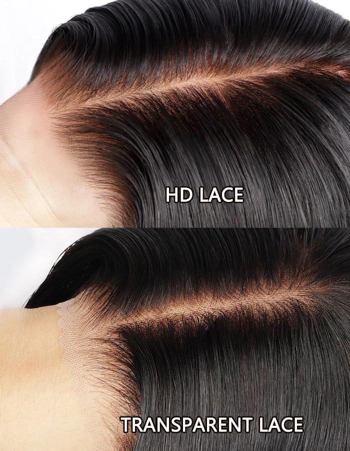 Modernfairy Hair 360 SKINLKE Real HD Lace Frontal Closure Only,Pre-Plucked Single Knots Natural Hairline Bleached Knots Straight Virgin Human Hair Invisible Lace Closure 18 Inch