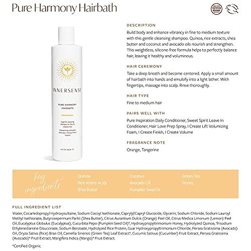 INNERSENSE INNERSENSE Organic Beauty - Natural Pure Harmony Hairbath Shampoo | Non-Toxic, Cruelty-Free, Clean Haircare (10oz)