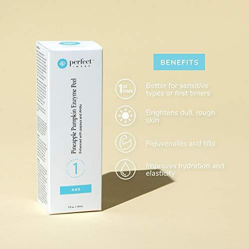 Perfect Image Pineapple Pumpkin Enzyme Skin Peel 1 oz - Enhanced with Papaya Extract & Alpha Hydroxy Acids (Professional Chemical Peel)