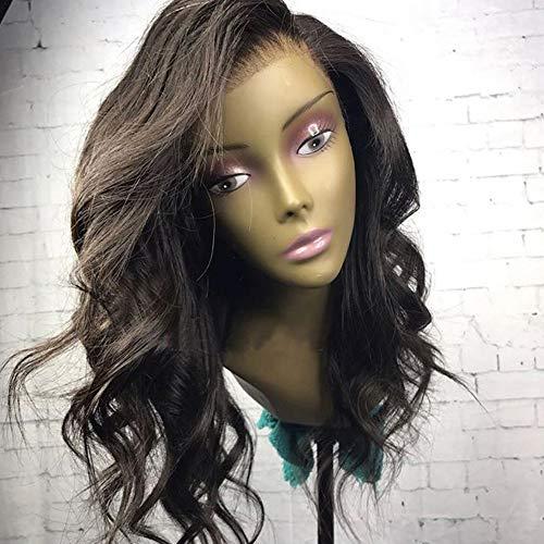 Khayiyyah Hair Brazilian Short Wavy Human Hair Lace Front Wigs with Baby Hair Short Human Hair Bob Wigs Pre Plucked Natural Hairline wigs for Black Women (12 inch, lace front wig)