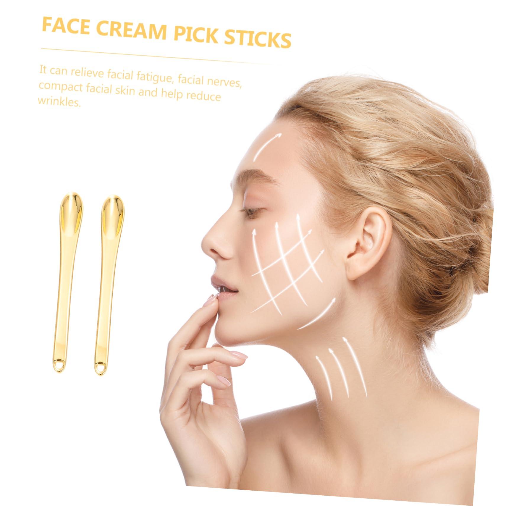 Angoily 15 Pcs Face Cream Scoop Eye Cream Scoops Makeup Dig Scoops Makeup Pick Spoons Face Cream Spoons Eye Cream Pick Sticks Mini Makeup Spoons Salon Eye Cream Spoons Makeup Cream Spoons