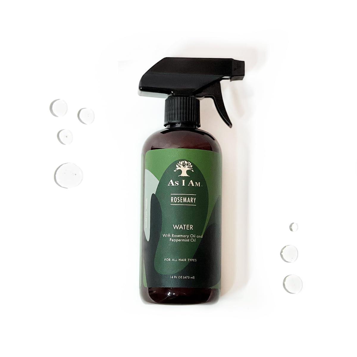 As I Am As I Am Rosemary Water - 16 oz - Scalp Treatment for Hair Density - with Melatonin, Biotin & Ceramide